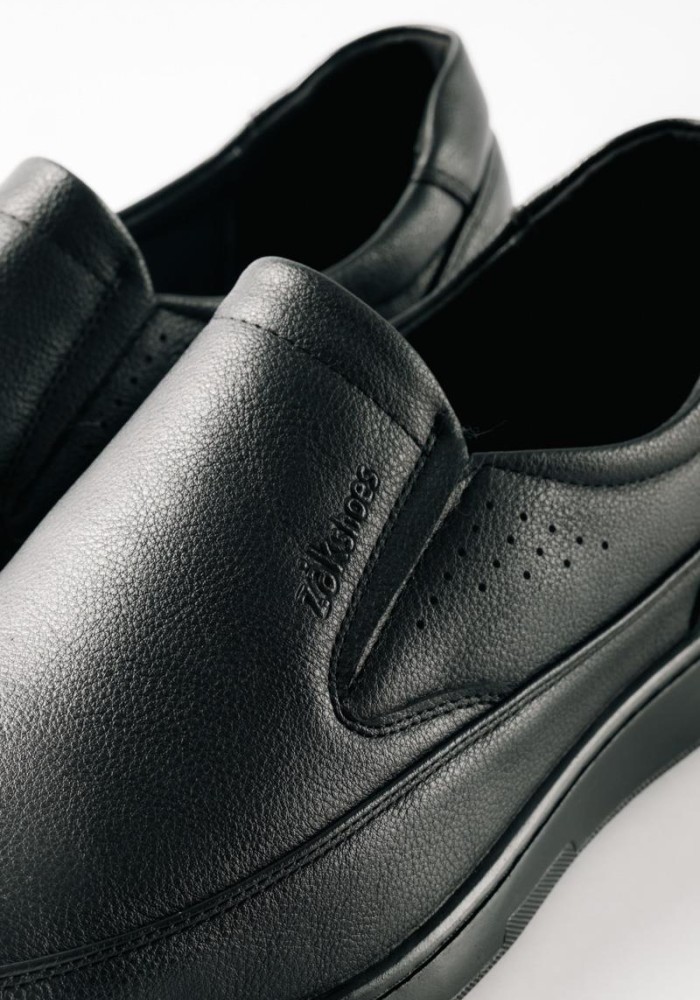 ZAK ανδρικά slip-on σε μεγάλα μεγέθη ΜΑΥΡΟ