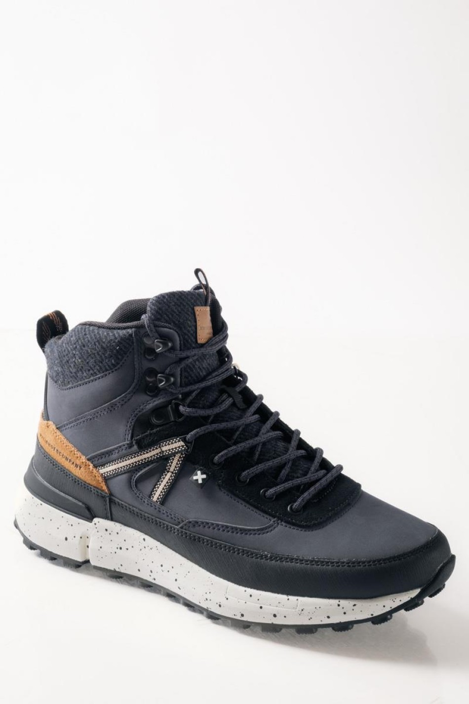 XTI ανδρικά μποτάκια σε στυλ sneaker με κορδόνια ΜΠΛΕ