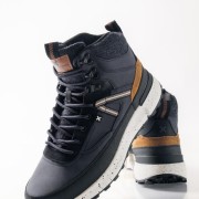 XTI ανδρικά μποτάκια σε στυλ sneaker με κορδόνια ΜΠΛΕ