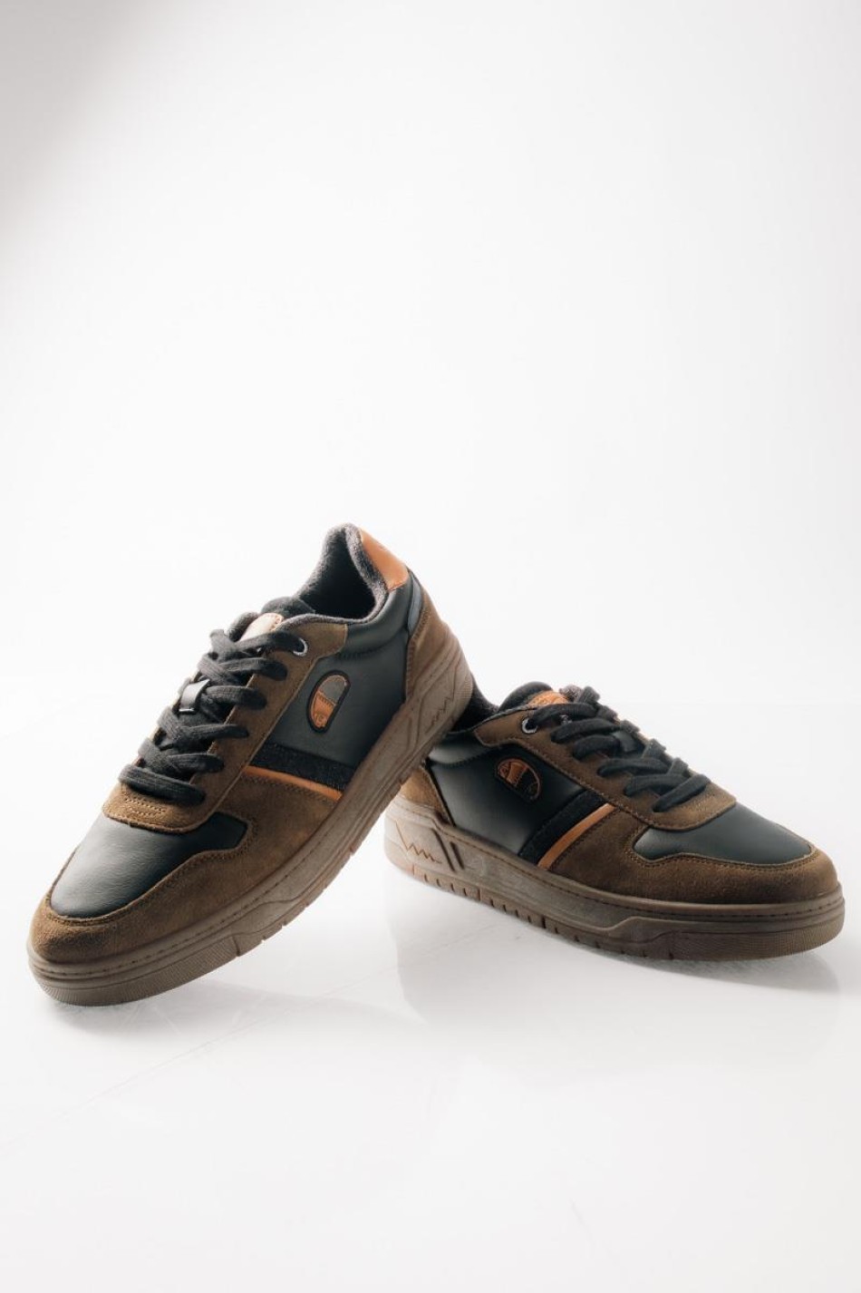 AMERICANINO Ανδρικά retro sneakers με suede λεπτομέρειες ΛΑΔΙ