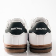 AMERICANINO ανδρικά retro sneakers με διχρωμίες ΑΣΠΡΟ AMERICANINO ανδρικά retro sneakers με διχρωμίες ΑΣΠΡΟ