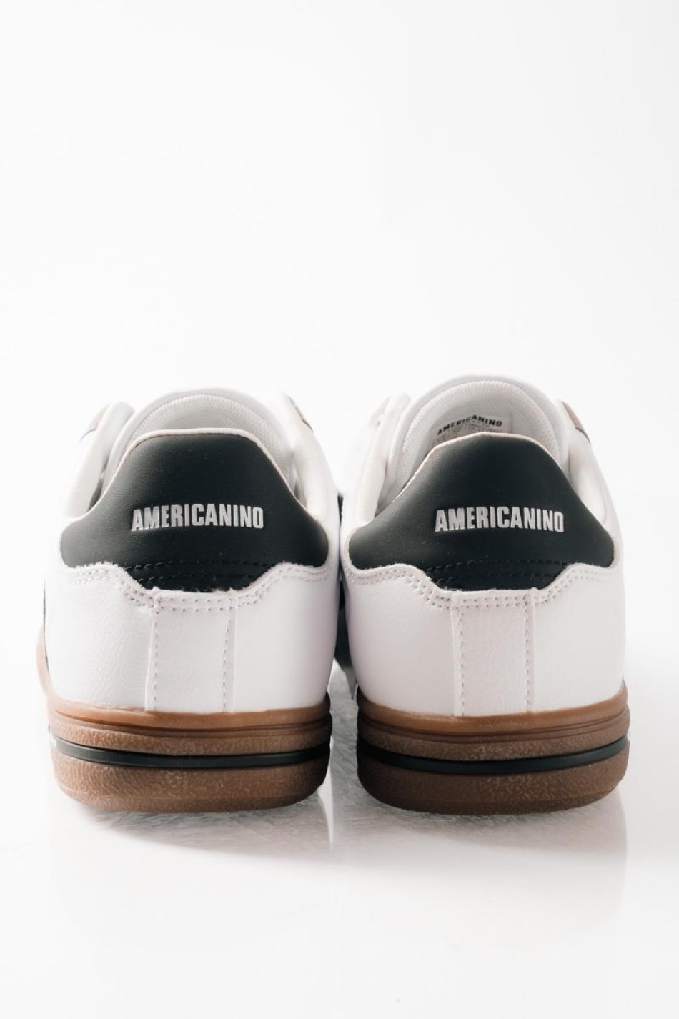 AMERICANINO ανδρικά retro sneakers με διχρωμίες ΑΣΠΡΟ AMERICANINO ανδρικά retro sneakers με διχρωμίες ΑΣΠΡΟ