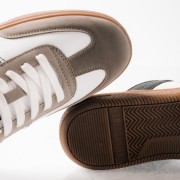 AMERICANINO ανδρικά retro sneakers με διχρωμίες ΑΣΠΡΟ AMERICANINO ανδρικά retro sneakers με διχρωμίες ΑΣΠΡΟ