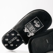 PAREX ανδρικές παντόφλες Snoopy Peanuts με σχέδια στο πέλμα ΜΑΥΡΟ