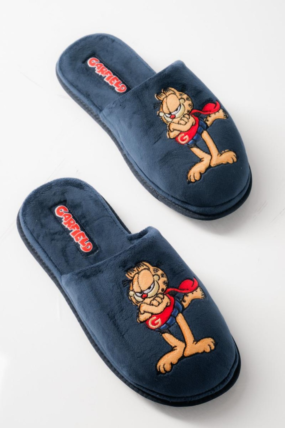 PAREX ανδρικές παντόφλες Garfield μαλακή επένδυση στο πέλμα ΜΠΛΕ