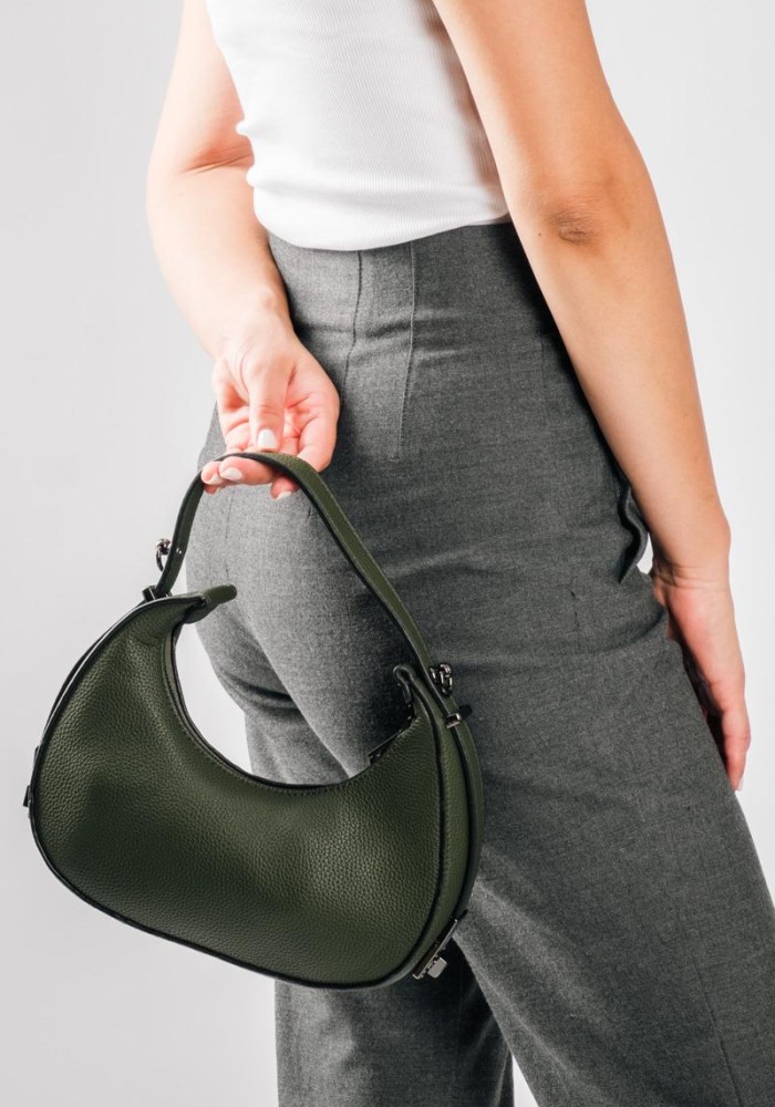 Τσάντα μικρή σε στυλ Crescent Bag με λουράκι χιαστί στο εσωτερικό μέρος ΛΑΔΙ