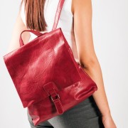 Casual & Office Style σακίδιο πλάτης με μπροστινό κούμπωμα ΜΠΟΡΝΤΩ