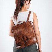Casual & Office Style σακίδιο πλάτης με μπροστινό κούμπωμα ΚΑΦΕ