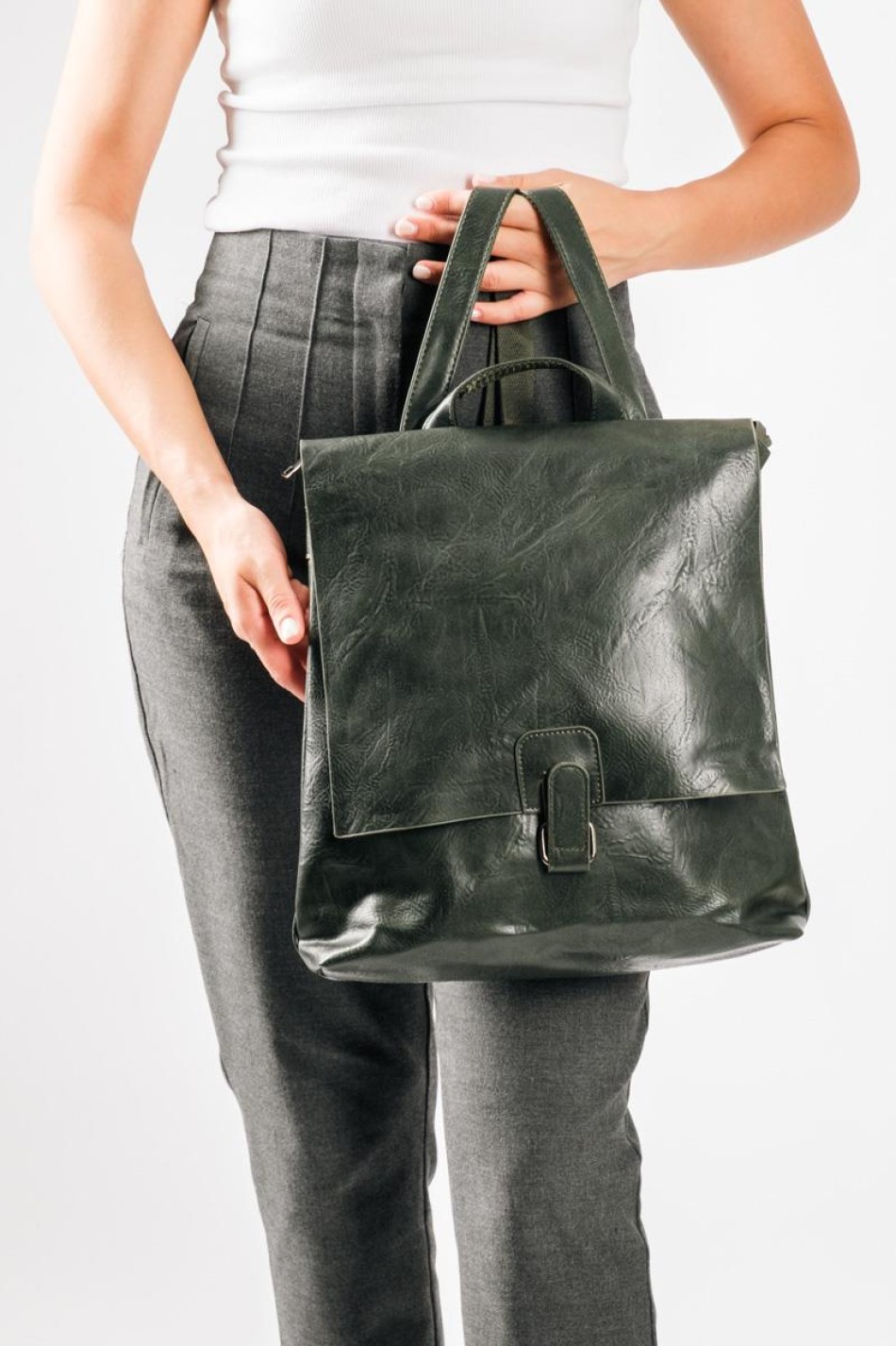 Casual & Office Style σακίδιο πλάτης με μπροστινό κούμπωμα ΛΑΔΙ