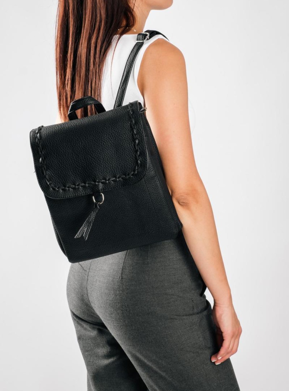 Backpack με διπλή εσωτερική θήκη και boho σχέδιο ΜΑΥΡΟ Backpack με διπλή εσωτερική θήκη και boho σχέδιο ΜΑΥΡΟ