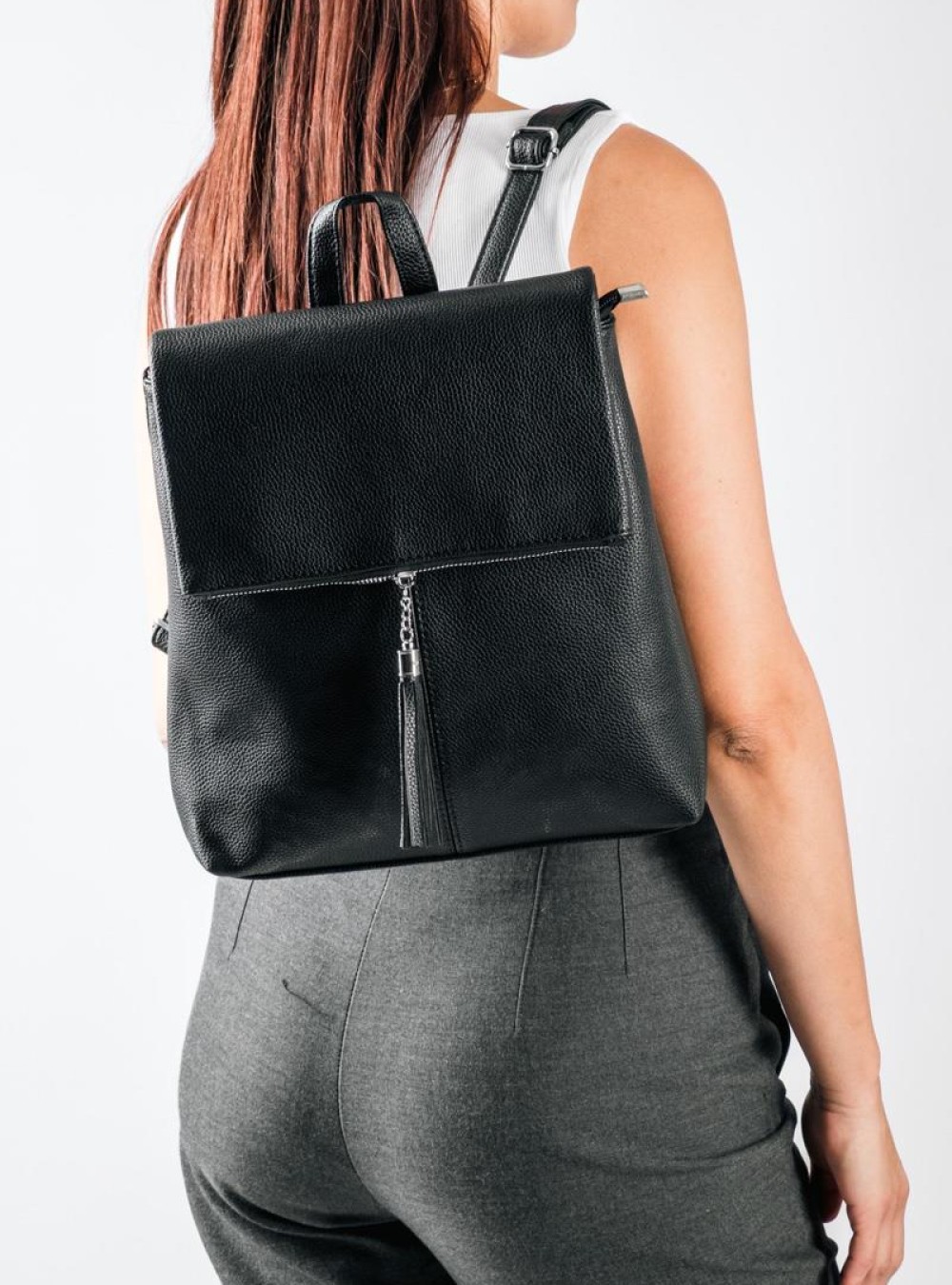 Backpack με διπλή εσωτερική θήκη και boho σχέδιο ΜΑΥΡΟ Backpack με διπλή εσωτερική θήκη και boho σχέδιο ΜΑΥΡΟ