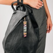 Backpack αναδιπλούμενο με μεγάλη εσωτερική και εξωτερική θήκη ΜΑΥΡΟ