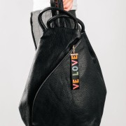 Backpack αναδιπλούμενο με μεγάλη εσωτερική και εξωτερική θήκη ΜΑΥΡΟ