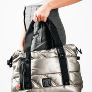 REFRESH Puffer τσάντα χειρός με έξτρα μακρύ λουράκι ΓΚΡΙ