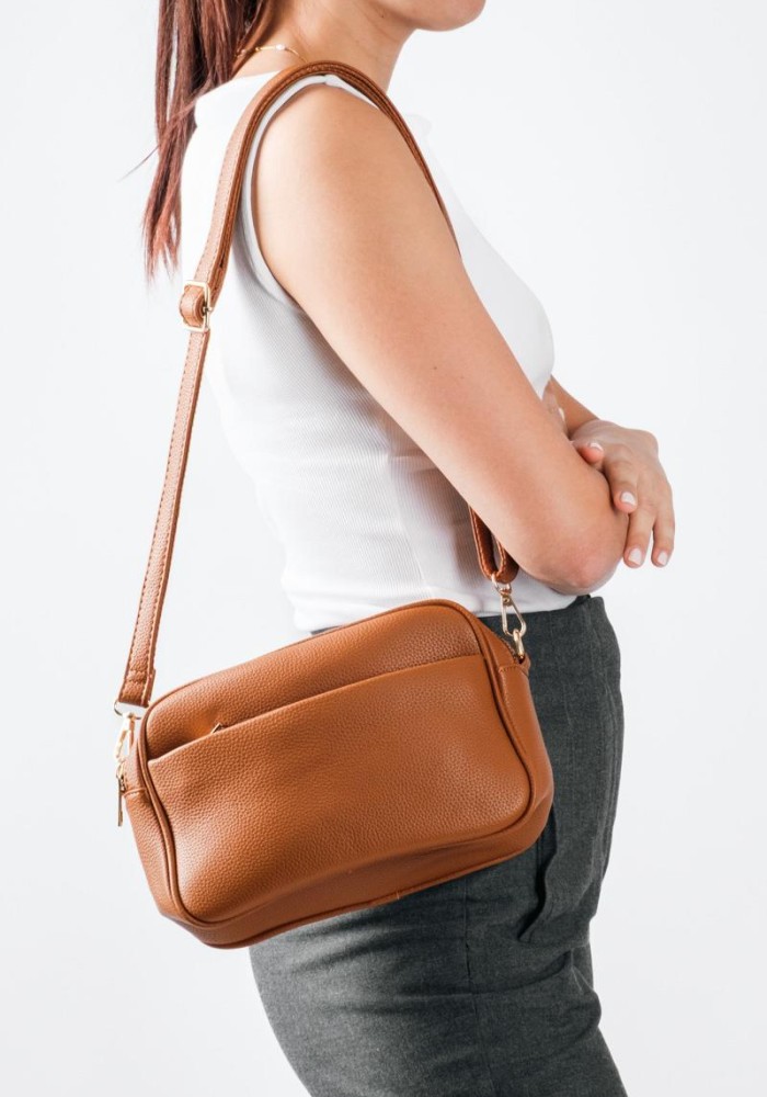 Τσάντα crossbody μικρή με εξωτερικές θήκες ΤΑΜΠΑ