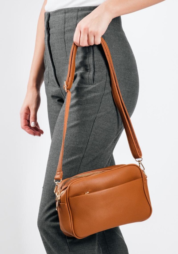 Τσάντα crossbody μικρή με εξωτερικές θήκες ΤΑΜΠΑ