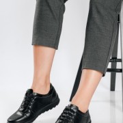 PAREX Casual sneakers με ελαστικά κορδόνια ΜΑΥΡΟ PAREX Casual sneakers με ελαστικά κορδόνια ΜΑΥΡΟ