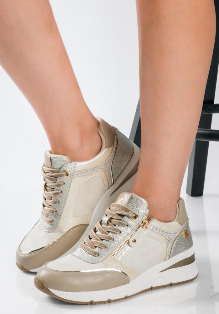 XTI Casual sneakers με πλατφορμα  ΜΠΕΖ