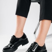 PAREX γυναικεία oxford με κορδόνια και chunky σόλα ΜΑΥΡΟ PAREX γυναικεία oxford με κορδόνια και chunky σόλα ΜΑΥΡΟ