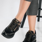 XTI Casual sneakers με πλατφόρμα και φερμουάρ ΜΑΥΡΟ XTI Casual sneakers με πλατφόρμα και φερμουάρ ΜΑΥΡΟ
