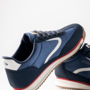 DUNLOP Ανδρικά sneakers με λευκές λεπτομέρειες ΜΠΛΕ