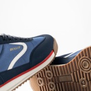 DUNLOP Ανδρικά sneakers με λευκές λεπτομέρειες ΜΠΛΕ