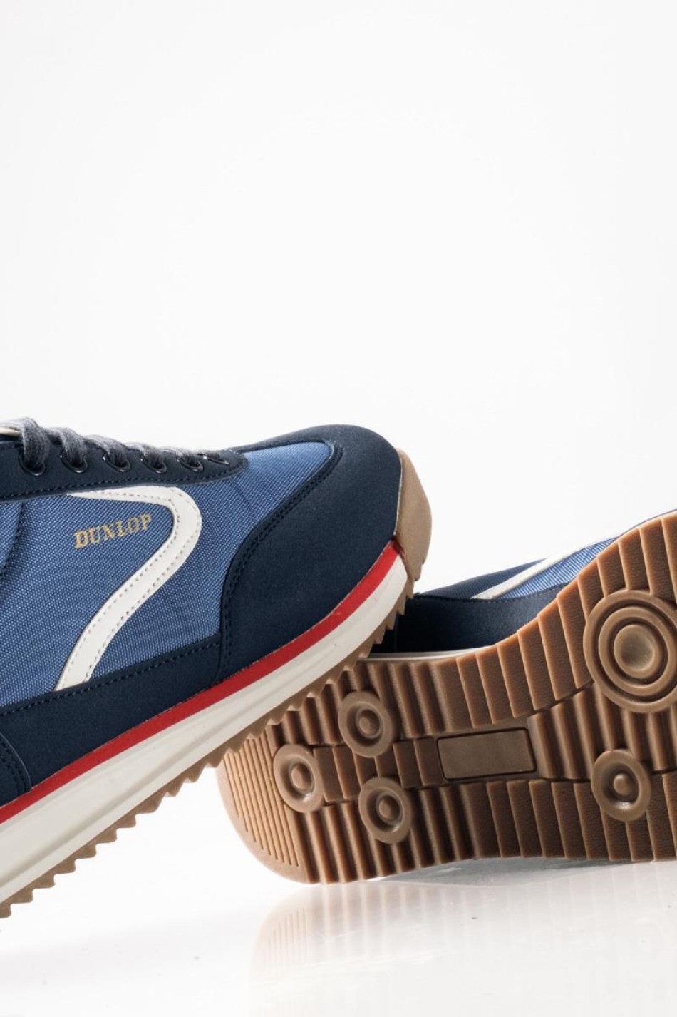 DUNLOP Ανδρικά sneakers με λευκές λεπτομέρειες ΜΠΛΕ