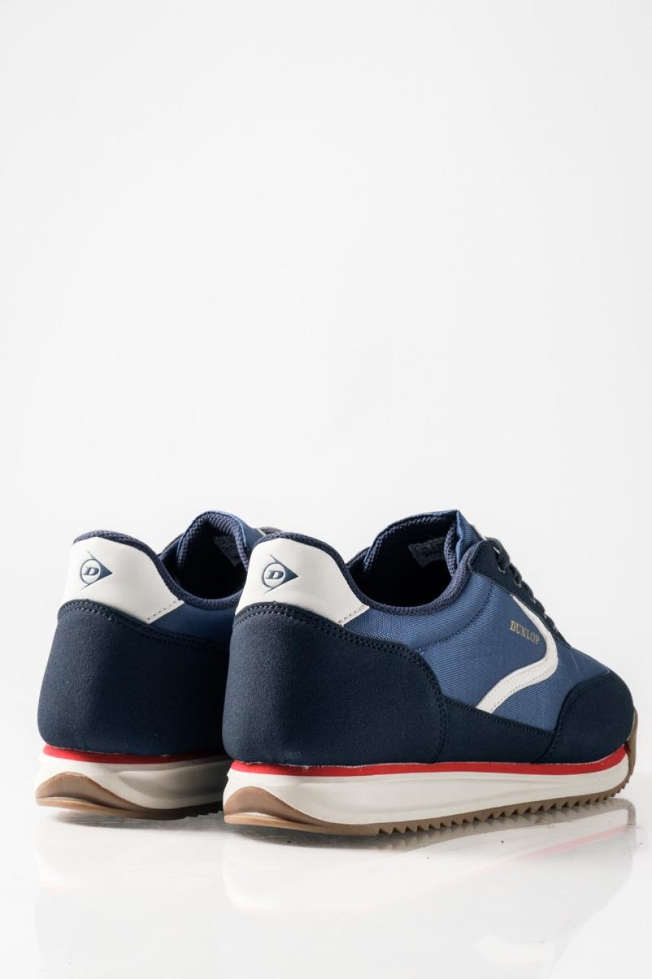 DUNLOP Ανδρικά sneakers με λευκές λεπτομέρειες ΜΠΛΕ