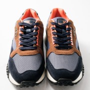 XTI Casual suede and mesh sneakers με συνδυσμό χρωμάτων ΜΠΛΕ