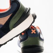 XTI Casual suede and mesh sneakers με συνδυσμό χρωμάτων ΜΠΛΕ