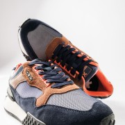 XTI Casual suede and mesh sneakers με συνδυσμό χρωμάτων ΜΠΛΕ