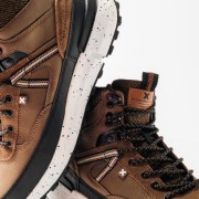 XTI Ανδρικά μποτάκια σε στυλ sneaker με κορδόνια ΚΑΦΕ