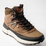 XTI Ανδρικά μποτάκια σε στυλ sneaker με κορδόνια ΚΑΦΕ