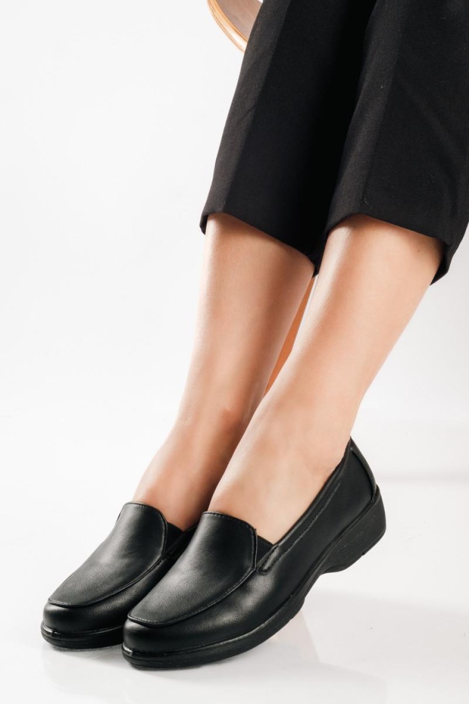SABINO Comfort slip-on πλατφόρμα  ΜΑΥΡΟ