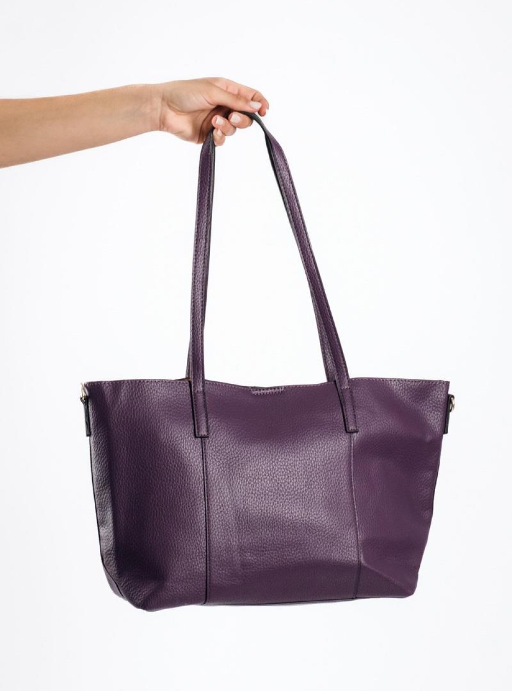 Τσάντα shopper με εσωτερικό τσαντάκι και επιπλέον μακρύ λουράκι ΜΩΒ