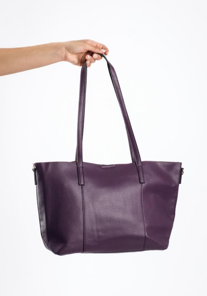 Τσάντα shopper με εσωτερικό τσαντάκι και επιπλέον μακρύ λουράκι ΜΩΒ