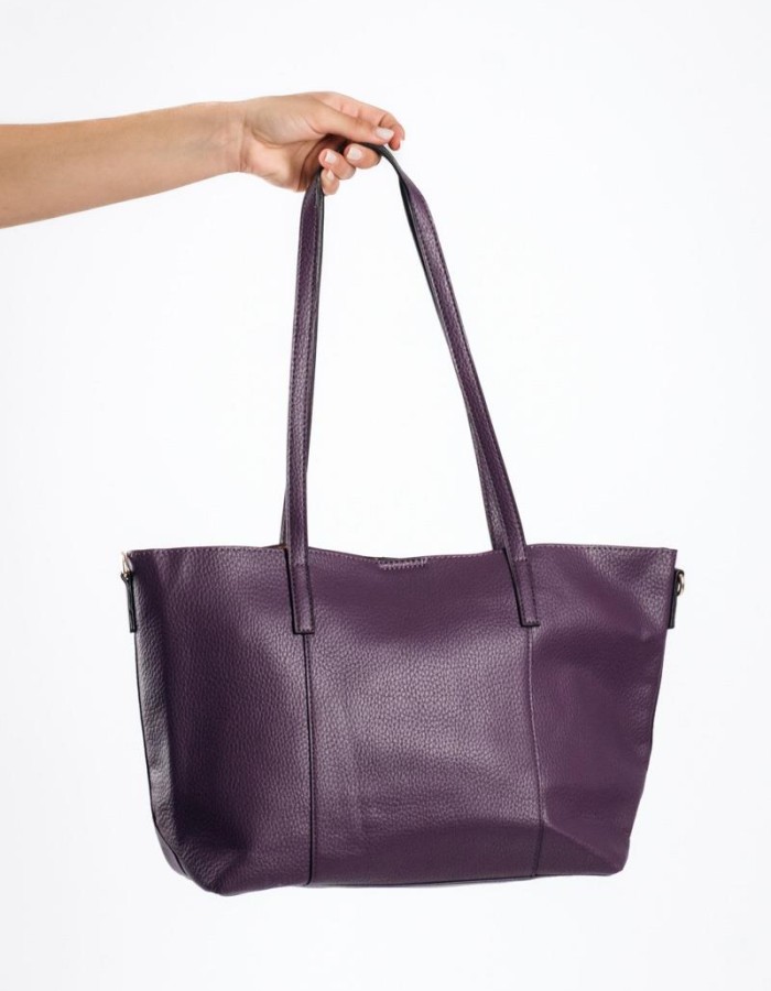 Τσάντα shopper με εσωτερικό τσαντάκι και επιπλέον μακρύ λουράκι ΜΩΒ