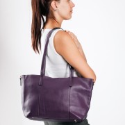 Τσάντα shopper με εσωτερικό τσαντάκι και επιπλέον μακρύ λουράκι ΜΩΒ