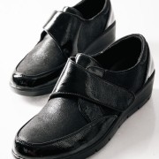 SABINO Comfort πλατφόρμα με velcro ΜΑΥΡΟ