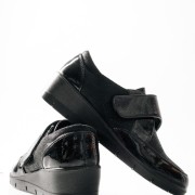SABINO Comfort πλατφόρμα με velcro ΜΑΥΡΟ