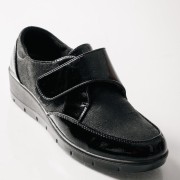 SABINO Comfort πλατφόρμα με velcro ΜΑΥΡΟ
