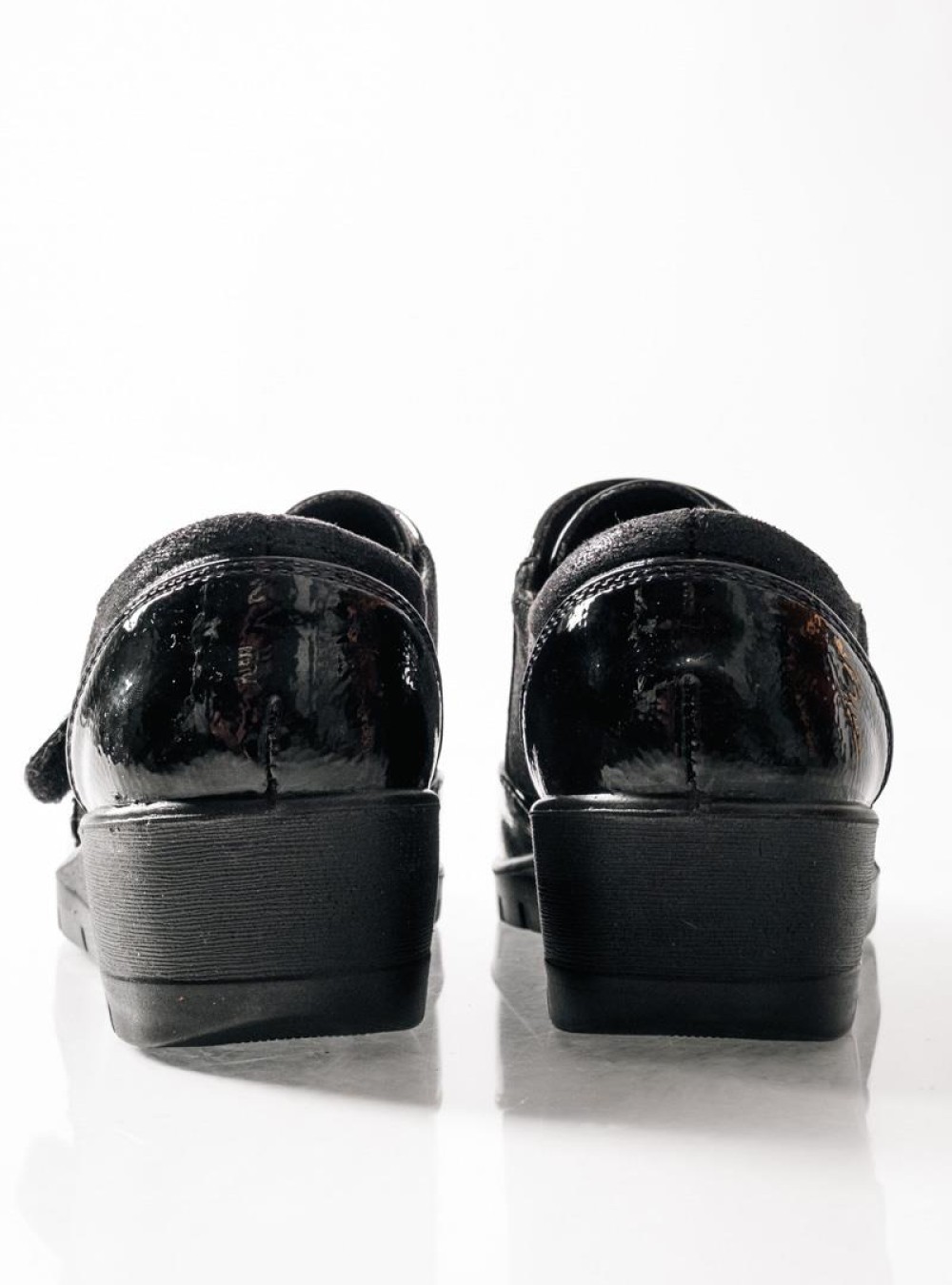 SABINO Comfort πλατφόρμα με velcro ΜΑΥΡΟ