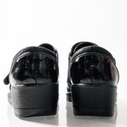 SABINO Comfort πλατφόρμα με velcro ΜΑΥΡΟ