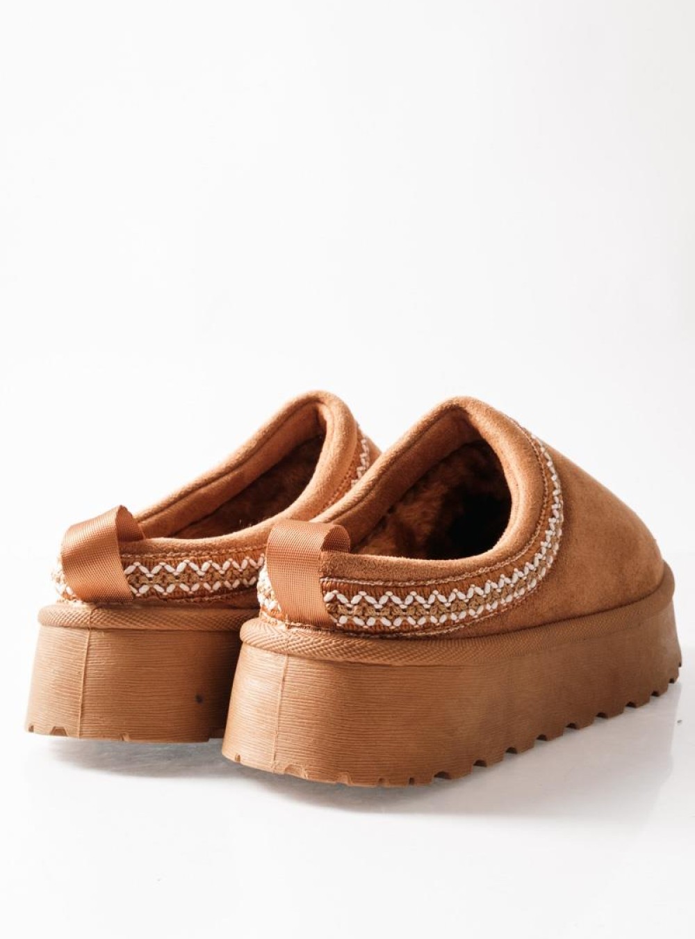 SABINO Clog suede δίσολο με εσωτερική γούνα ΤΑΜΠΑ