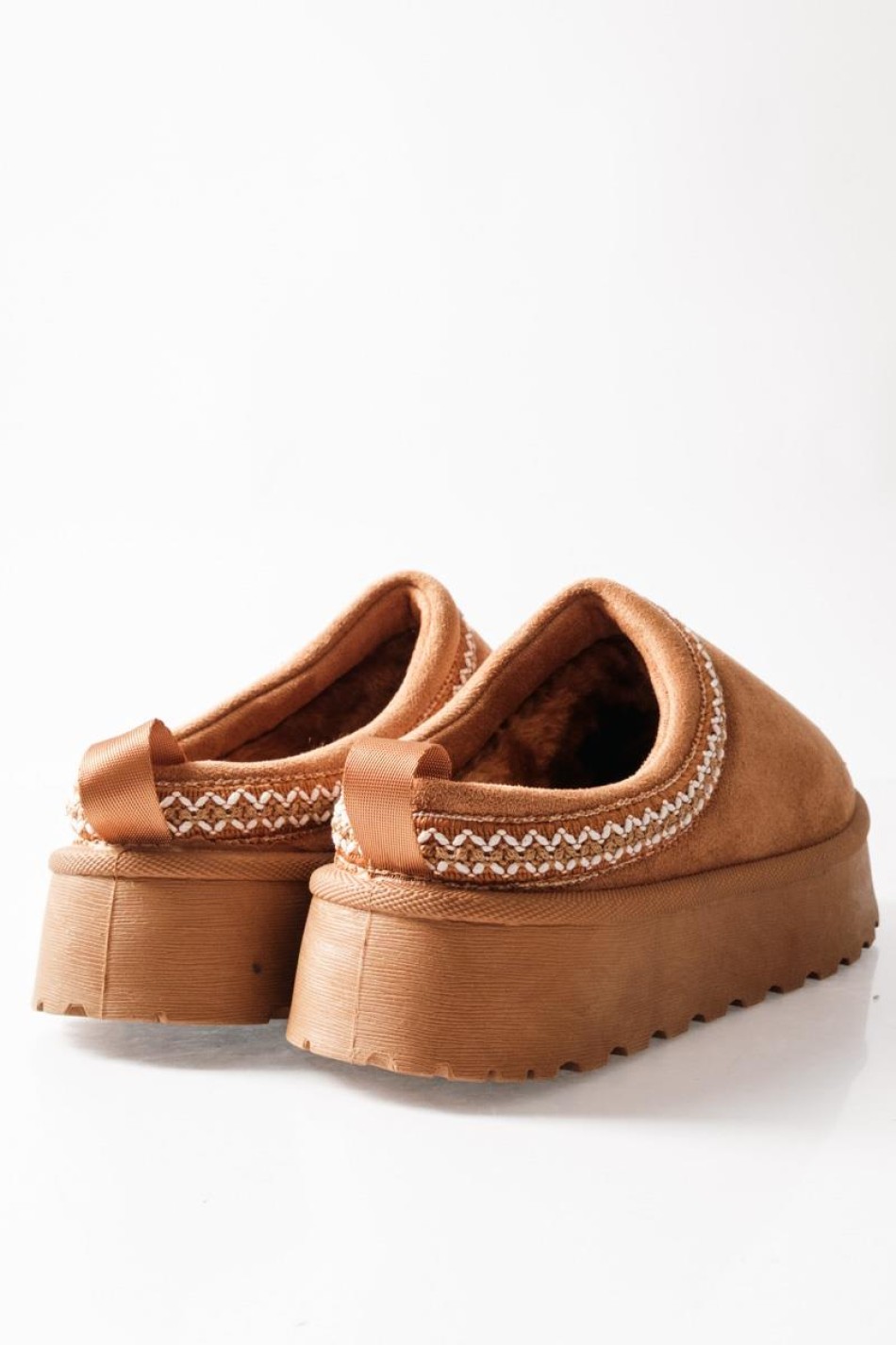 SABINO Clog suede δίσολο με εσωτερική γούνα ΤΑΜΠΑ