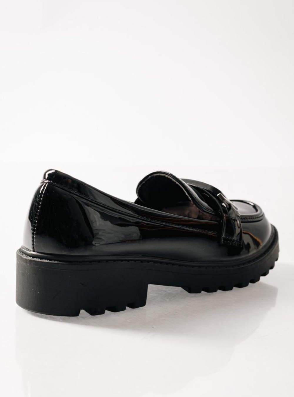 ADAMS λουστρίνι loafers για κορίτσια με μεταλλική πεταλούδα ΜΑΥΡΟ