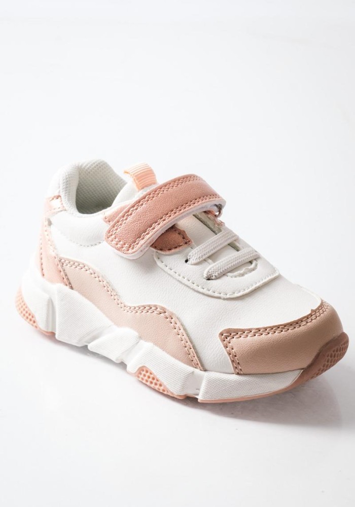 ZAK αθλητικά για κορίτσια με velcro και μοντέρνο chunky σχέδιο ΡΟΖ