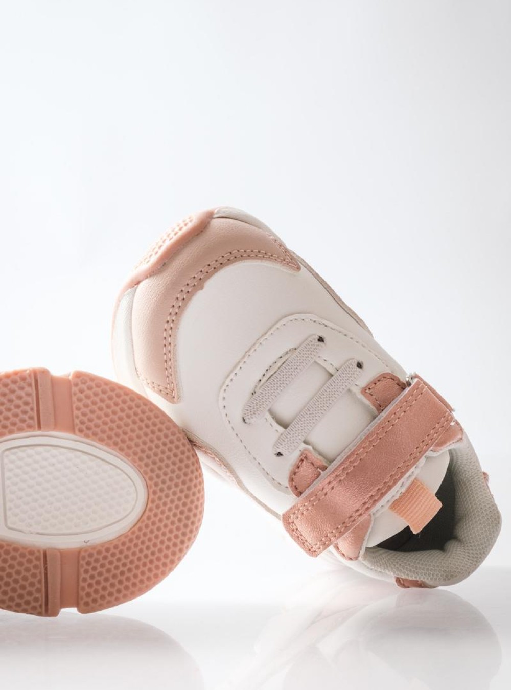 ZAK αθλητικά για κορίτσια με velcro και μοντέρνο chunky σχέδιο ΡΟΖ