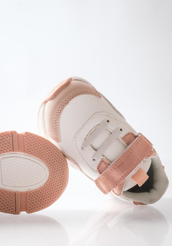 ZAK αθλητικά για κορίτσια με velcro και μοντέρνο chunky σχέδιο ΡΟΖ