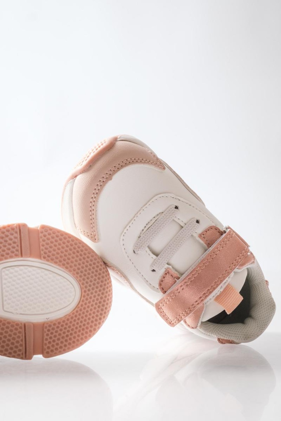 ZAK αθλητικά για κορίτσια με velcro και μοντέρνο chunky σχέδιο ΡΟΖ